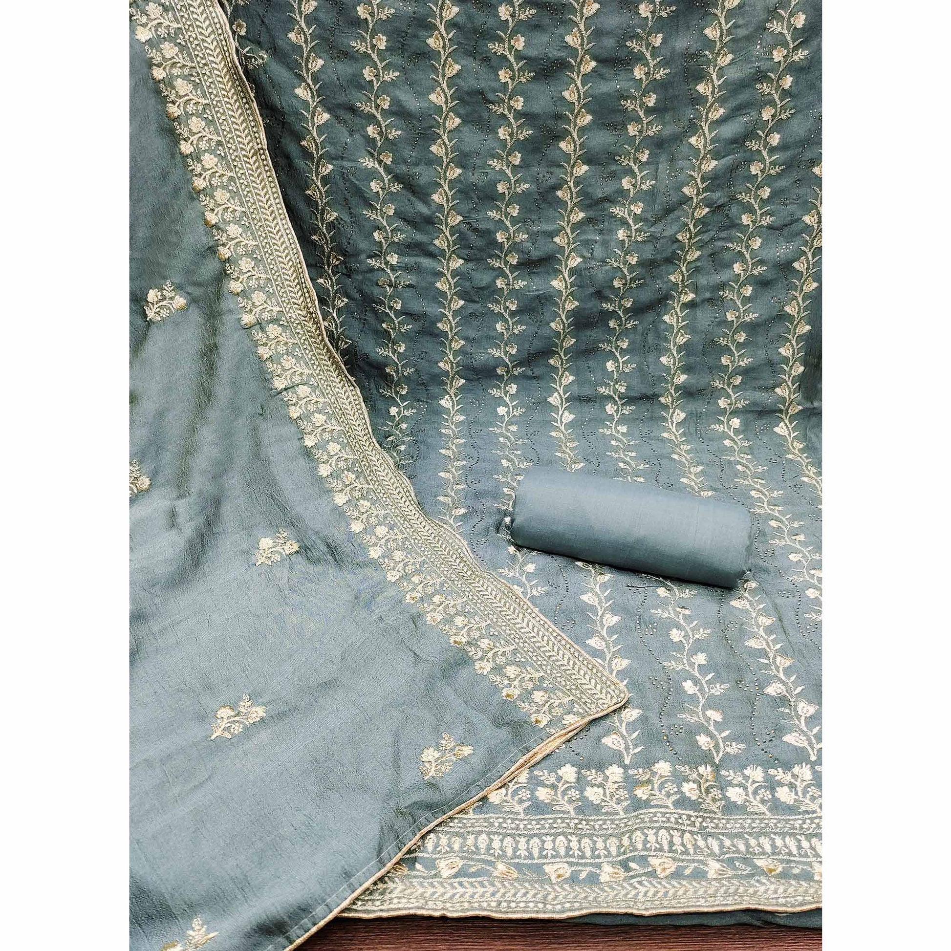 grey-floral-embroidered-chinon-dress-material
