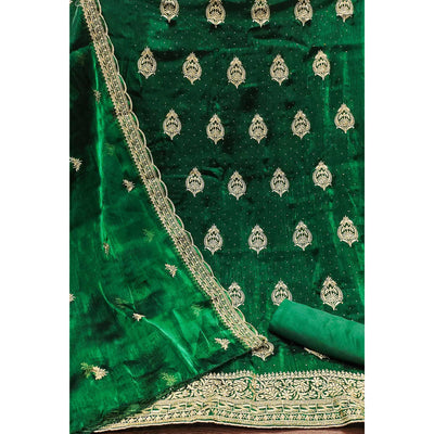 green-floral-embroidery-with-stonework-mulberry-silk-dress-material
