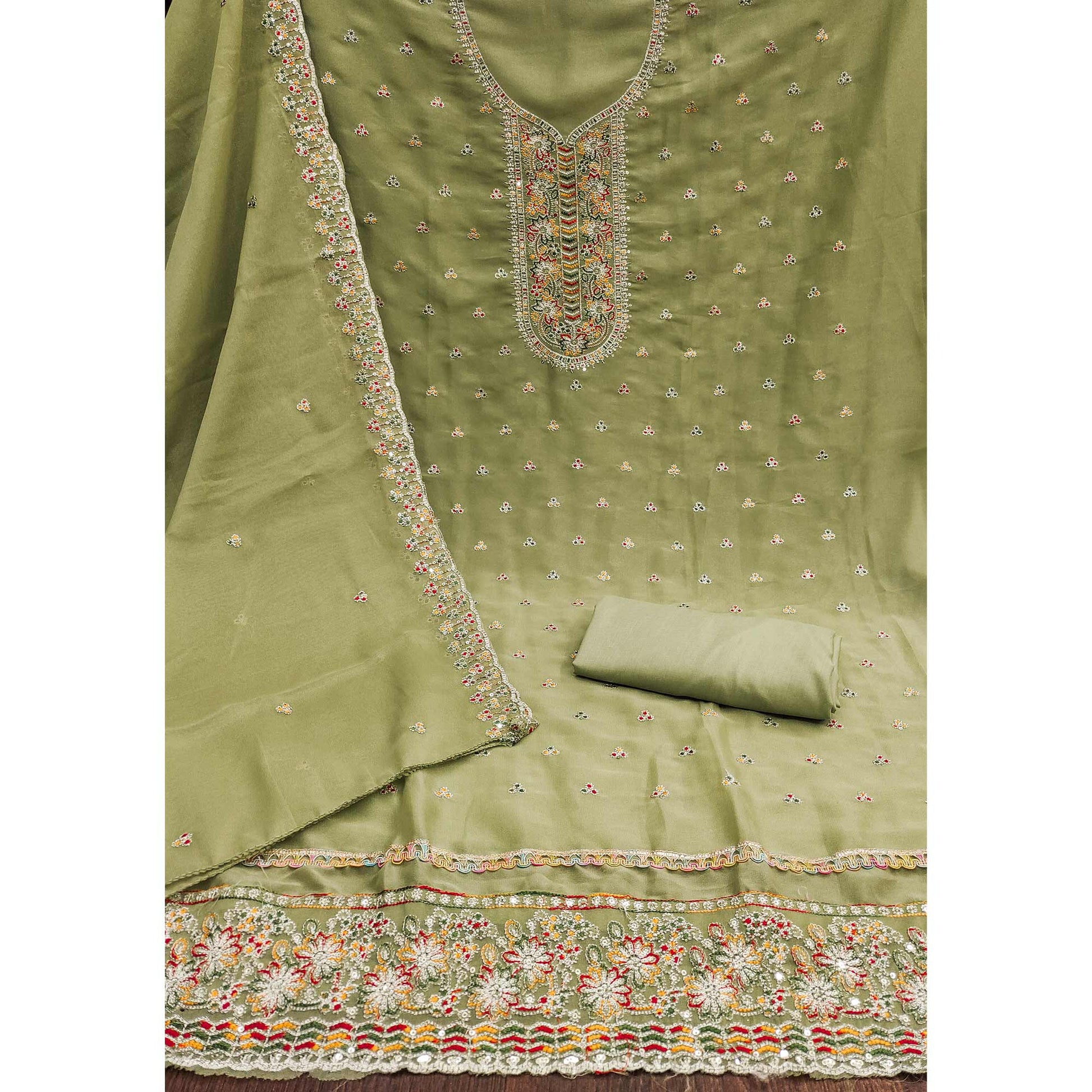 green-sequins-embroidered-georgette-dress-material-6