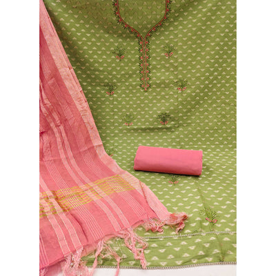 green-woven-cotton-blend-unstitched-dress-material