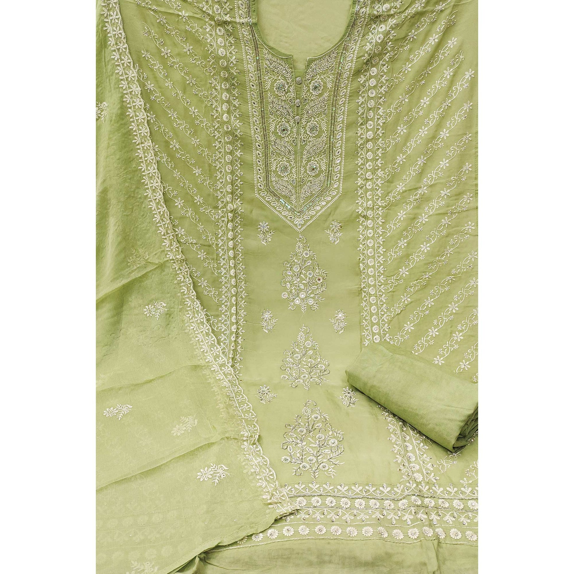 green-floral-sequins-embroidered-organza-dress-material-3
