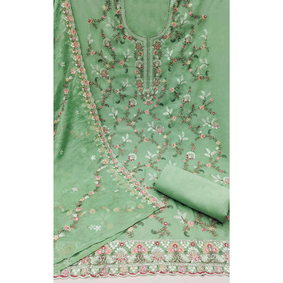 green-floral-sequins-embroidered-georgette-dress-material-8