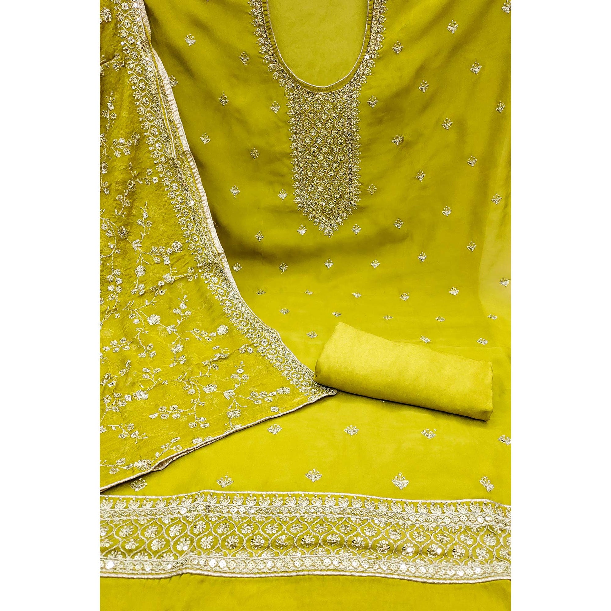green-embroidered-organza-dress-material-2