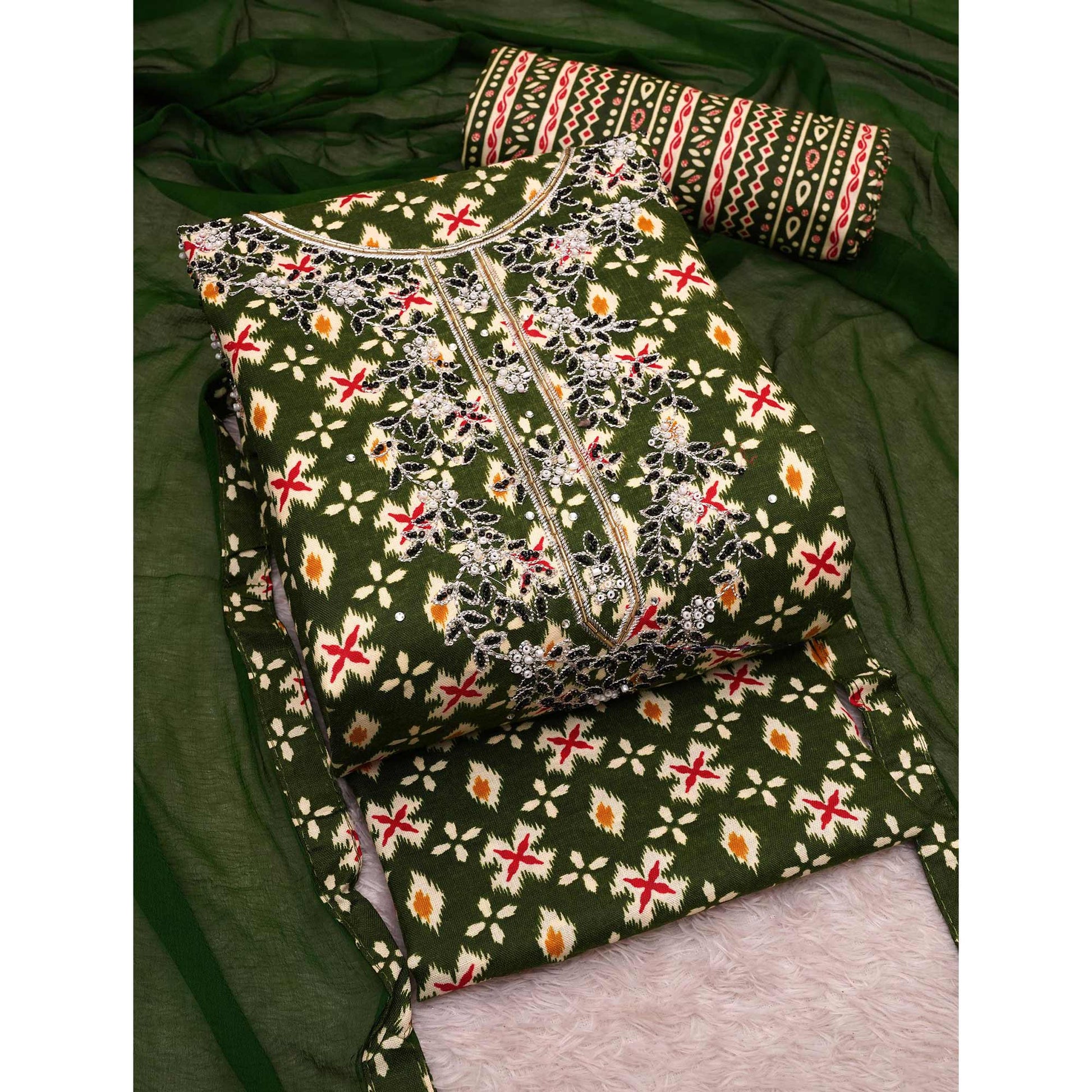 green-printed-with-embroidered-cotton-blend-dress-material-1