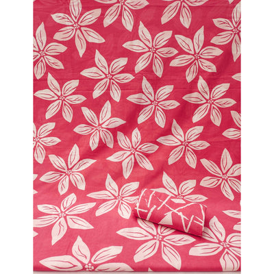 Gajari Pink Floral Printed Pure Cotton Dress Material
