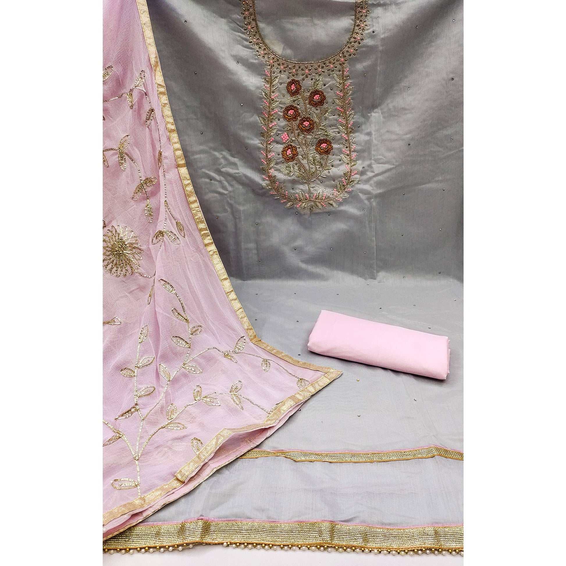 grey-floral-embroidered-chanderi-dress-material-6