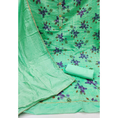 green-floral-printed-chanderi-dress-material-2