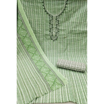 green-striped-printed-pure-cotton-dress-material