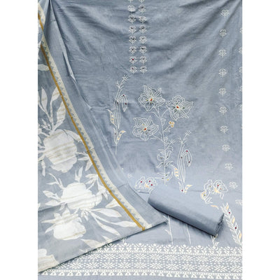 grey-floral-foil-printed-pure-cotton-dress-material