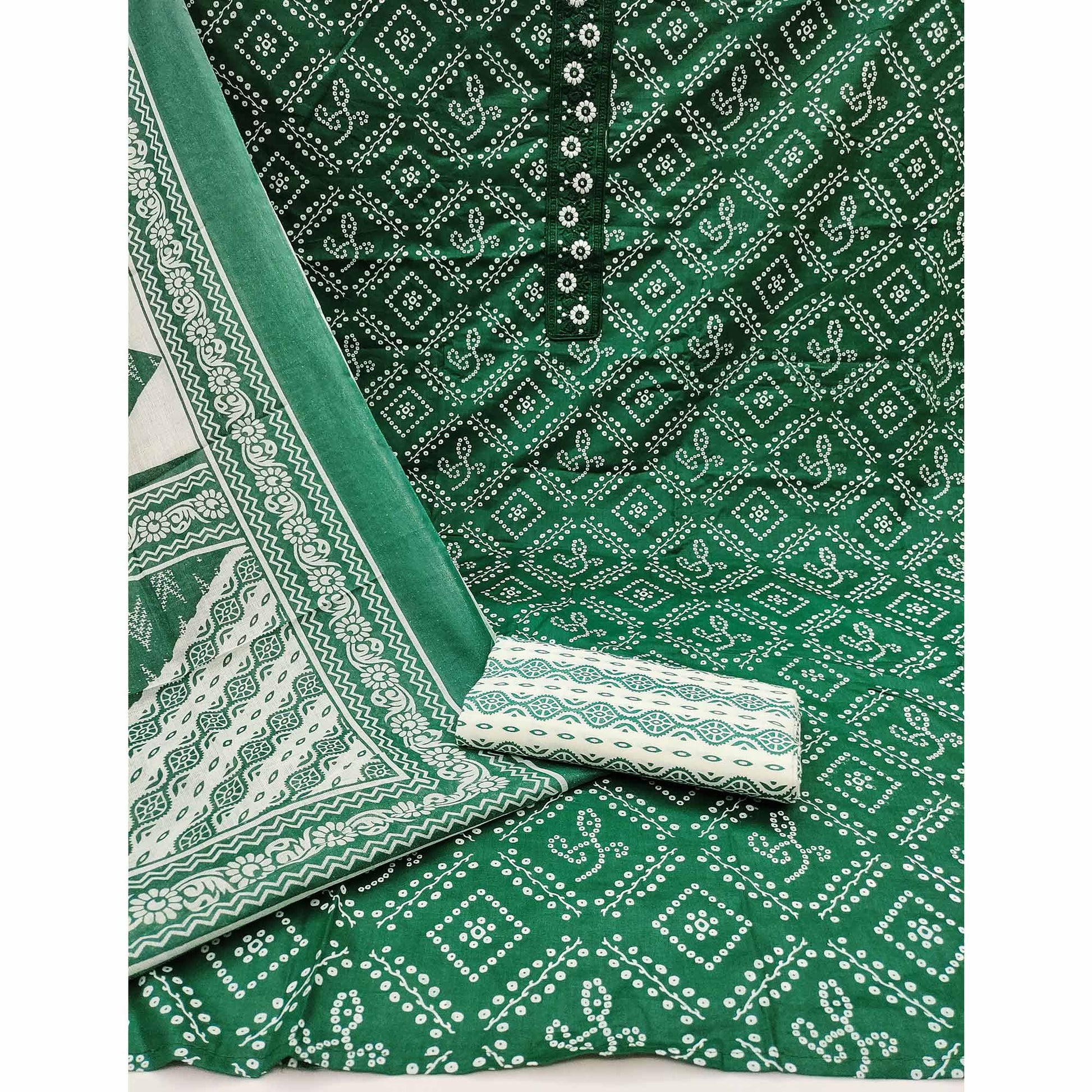 green-bandhani-printed-with-embroidery-pure-cotton-dress-material