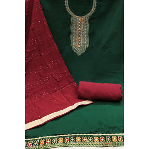 green-embroidered-cotton-silk-dress-material