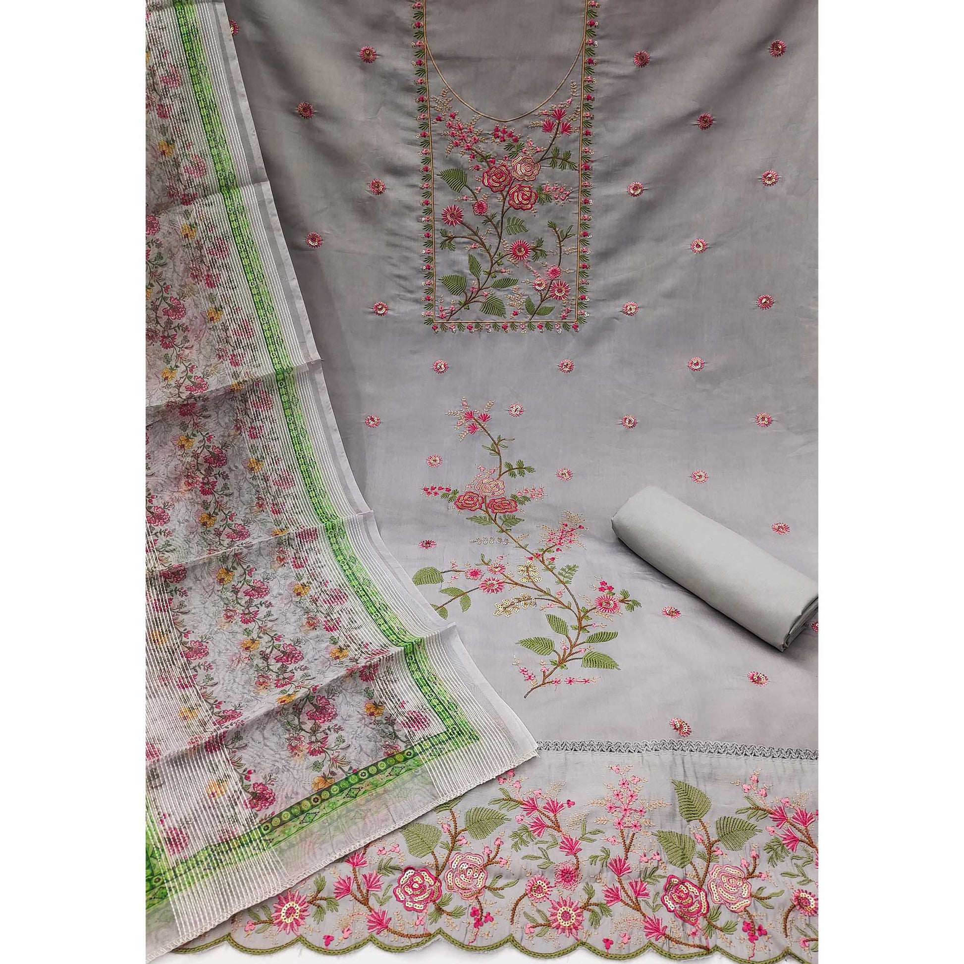 grey-floral-sequins-embroidered-roman-cotton-silk-dress-material