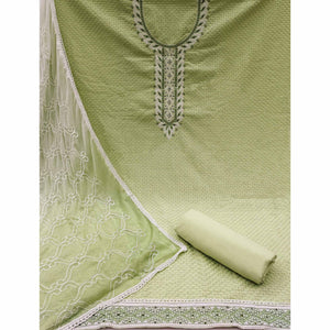 green-chikankari-work-pure-cotton-dress-material