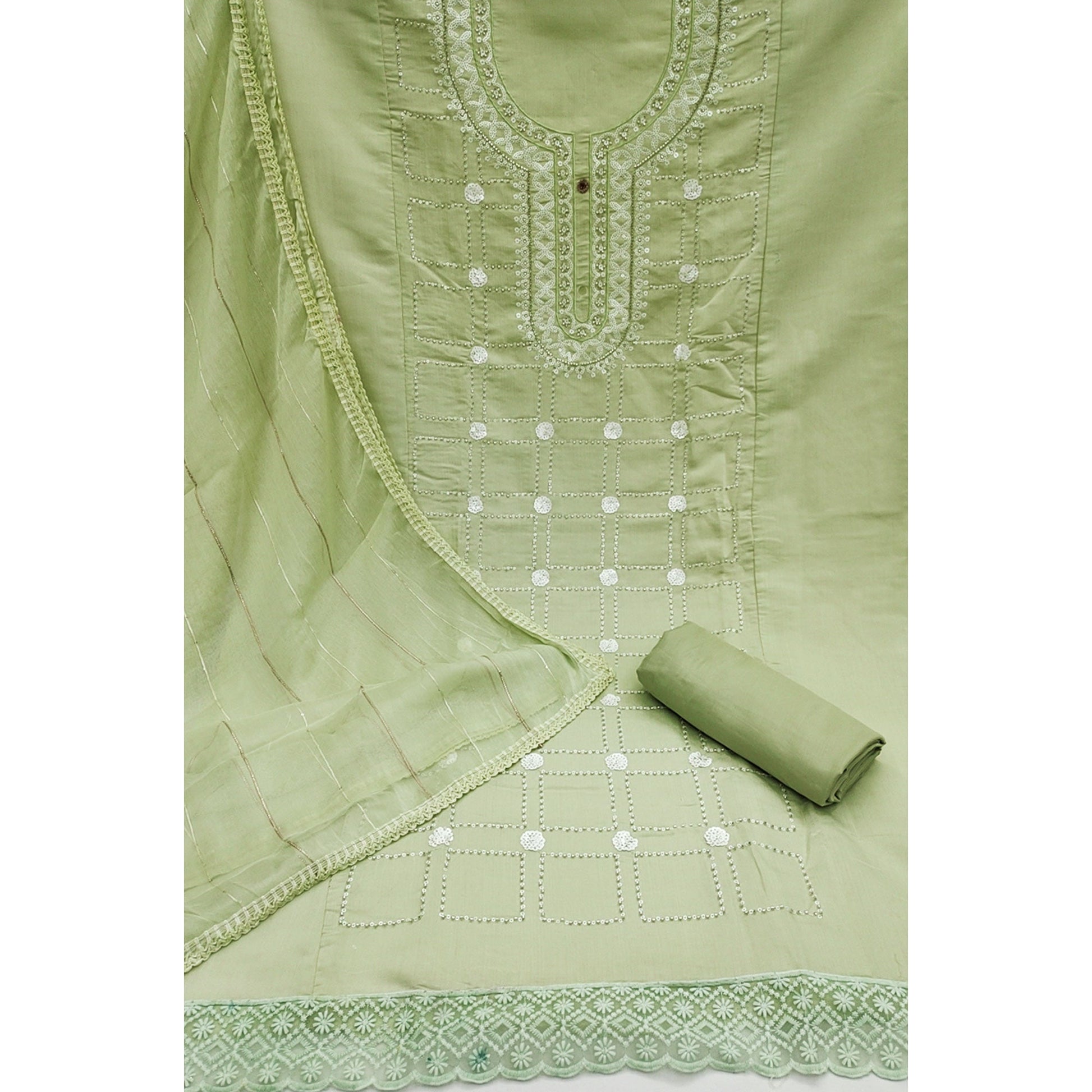 green-sequins-embroidery-chanderi-silk-dress-material