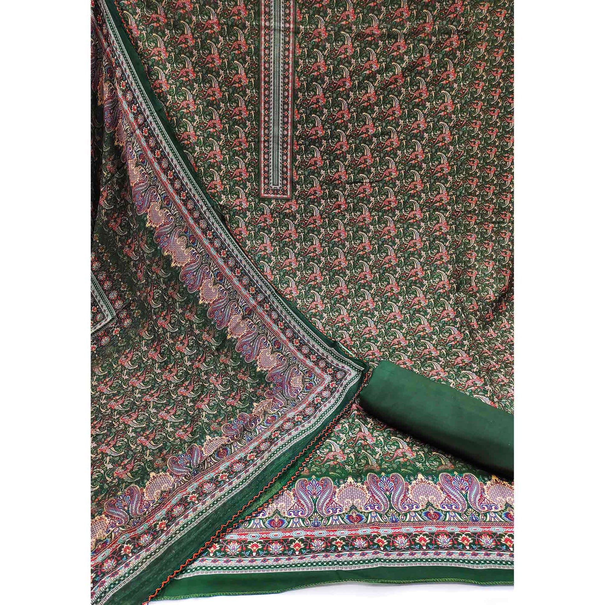green-floral-digital-printed-poly-cotton-dress-material
