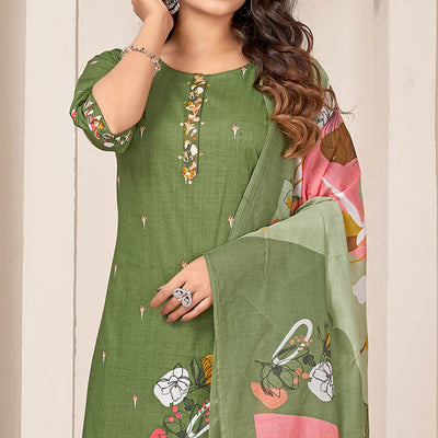 green-floral-printed-pure-cotton-straight-salwar-suit-2