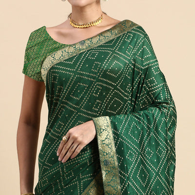 green-foil-printed-with-swarovski-vichitra-silk-saree-1