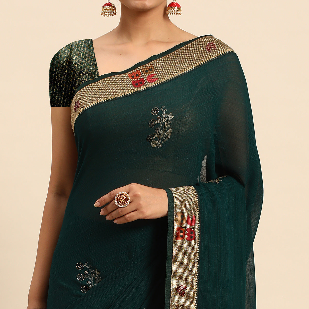 green-foil-printed-with-swarovski-zomato-silk-saree-1