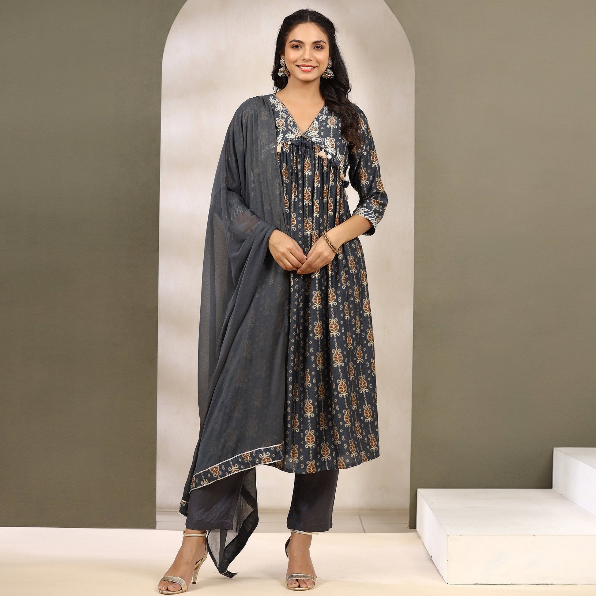 navy-blue-floral-printed-muslin-anarkali-suit