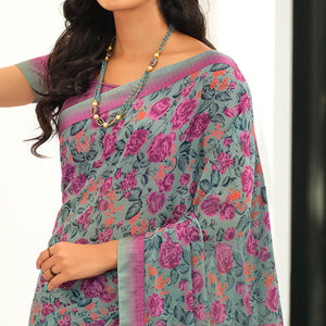 grey-floral-printed-georgette-saree-6