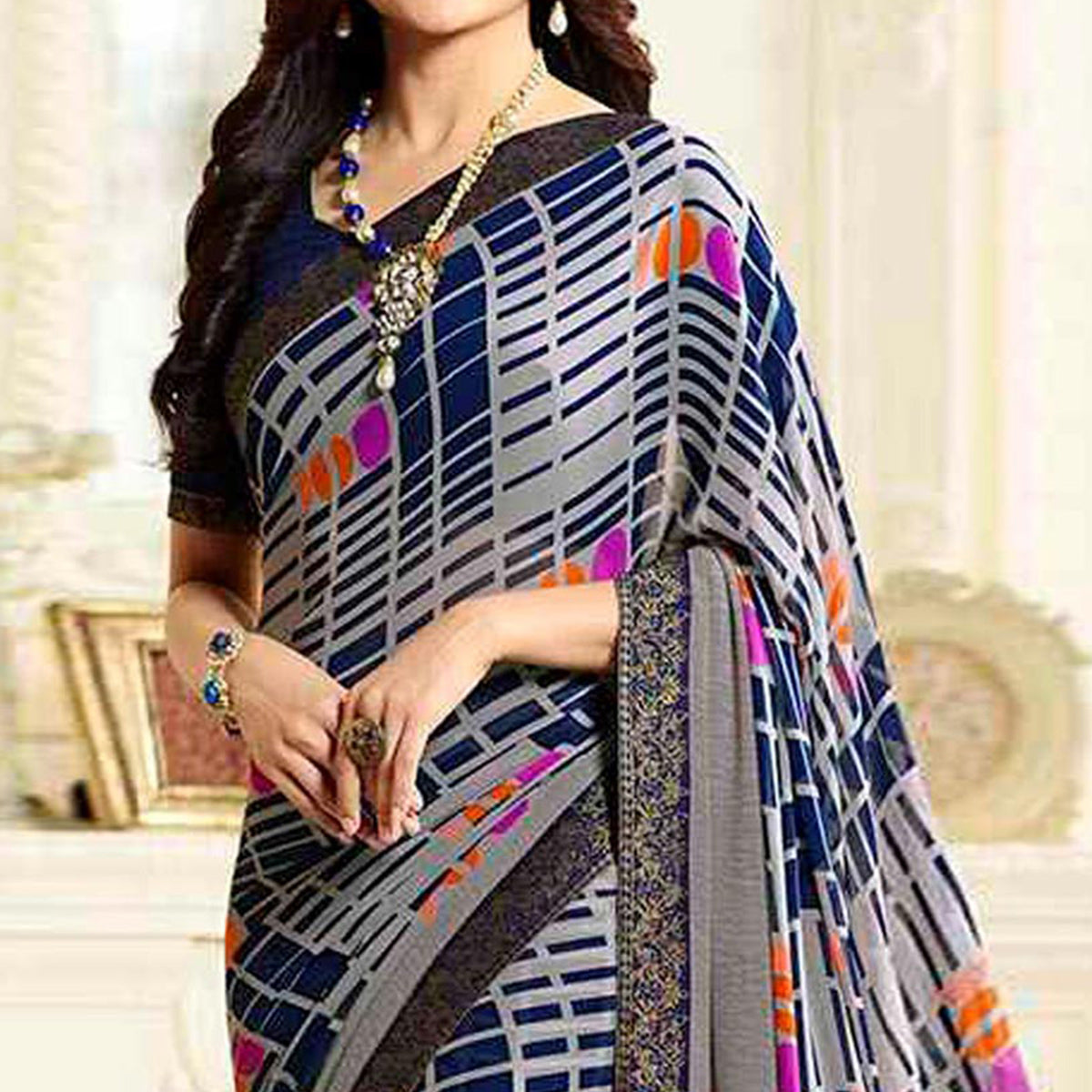 grey-blue-printed-georgette-saree-with-lace-border