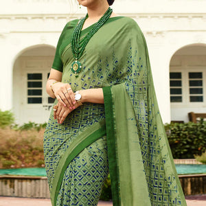 green-printed-georgette-saree-8