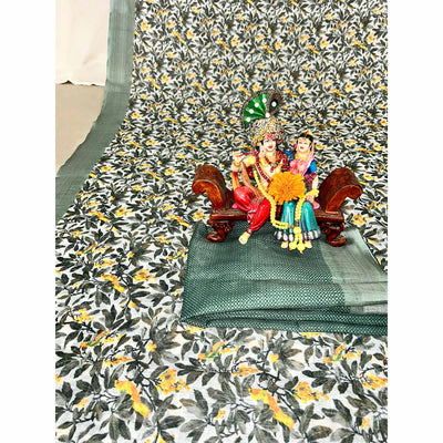 grey-floral-digital-printed-linen-saree-2