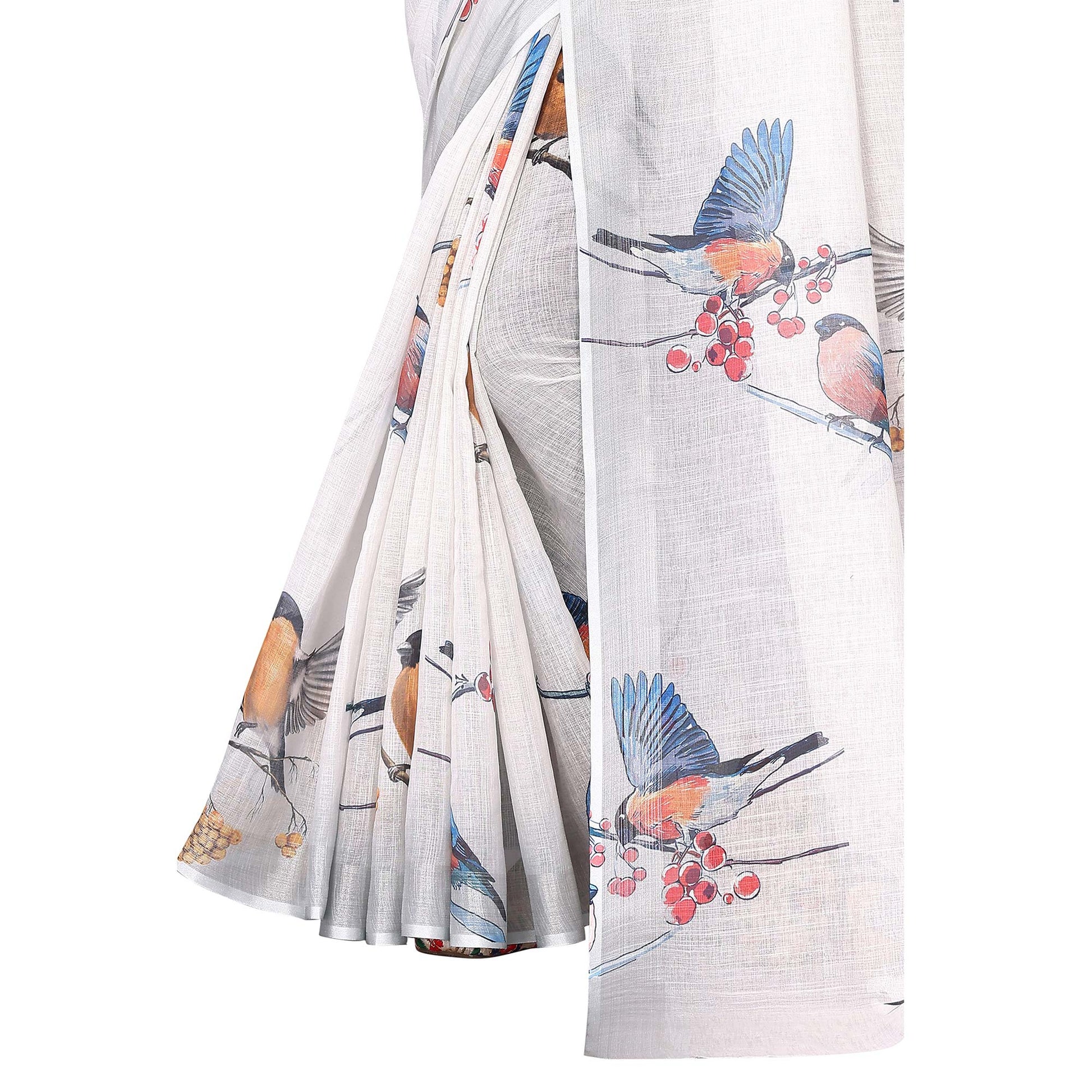 grey-digital-floral-printed-linen-saree