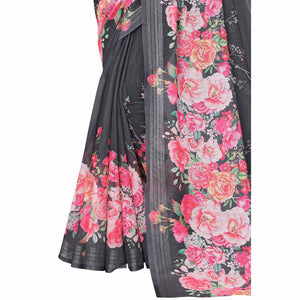 grey-pink-digital-floral-printed-linen-saree