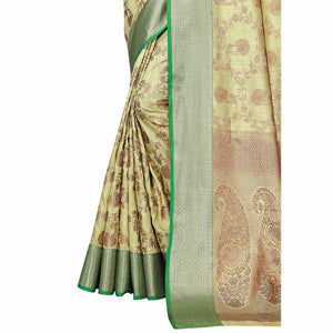 green-floral-woven-banarasi-silk-saree-3