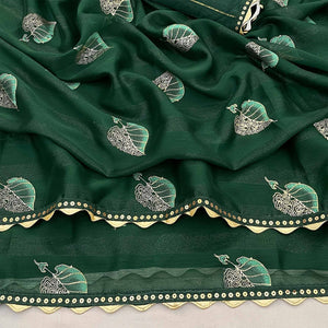 green-foil-printed-chiffon-saree-with-sequins-embroidered-border