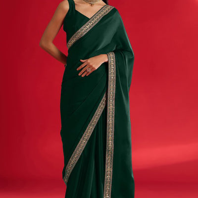 green-solid-with-embellished-bordered-georgette-sarees