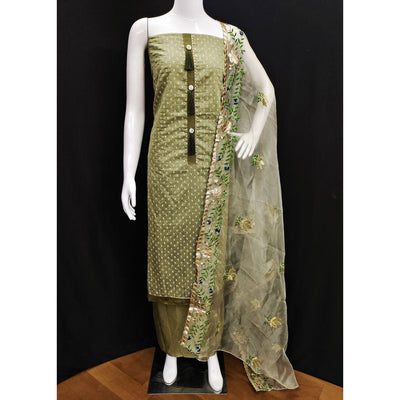 green-printed-chanderi-dress-material