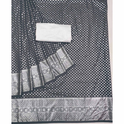 grey-foil-printed-georgette-saree-1