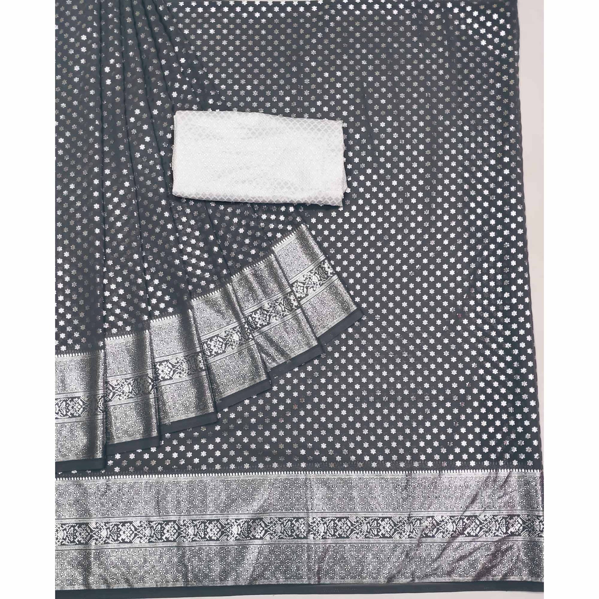 grey-foil-printed-georgette-saree-1