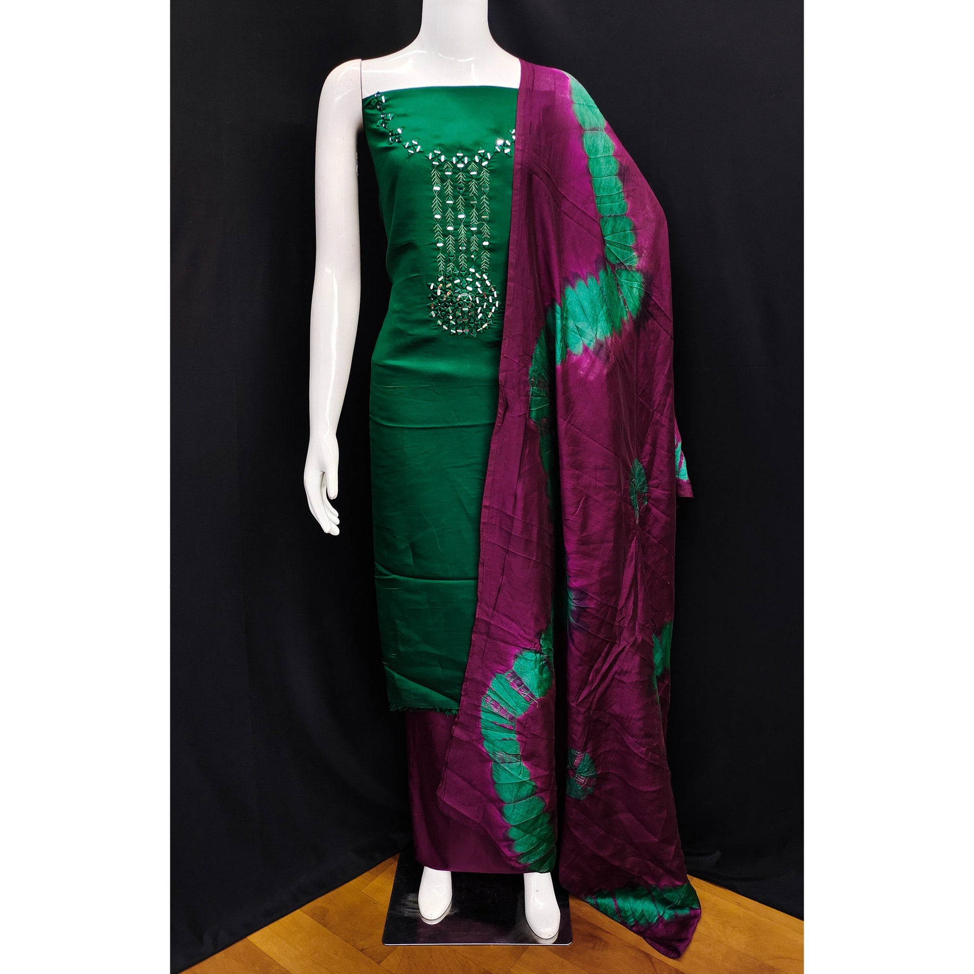 green-embroidered-viscose-dress-material