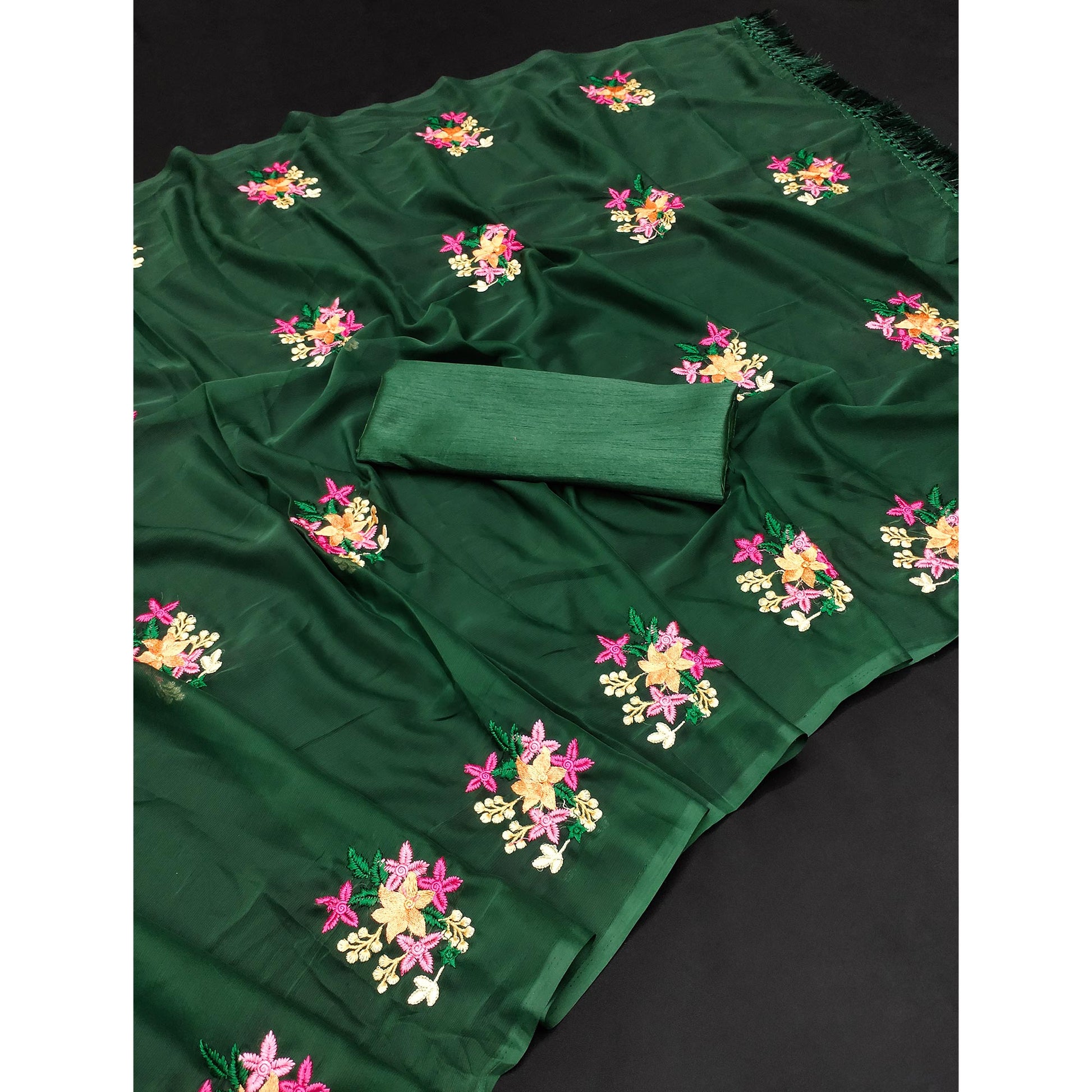 green-floral-embroidered-chiffon-saree-1