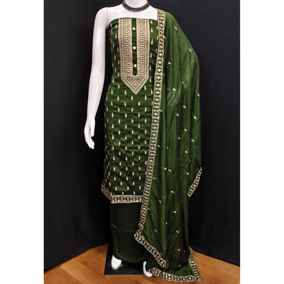 green-sequins-embroidered-vichitra-silk-dress-material