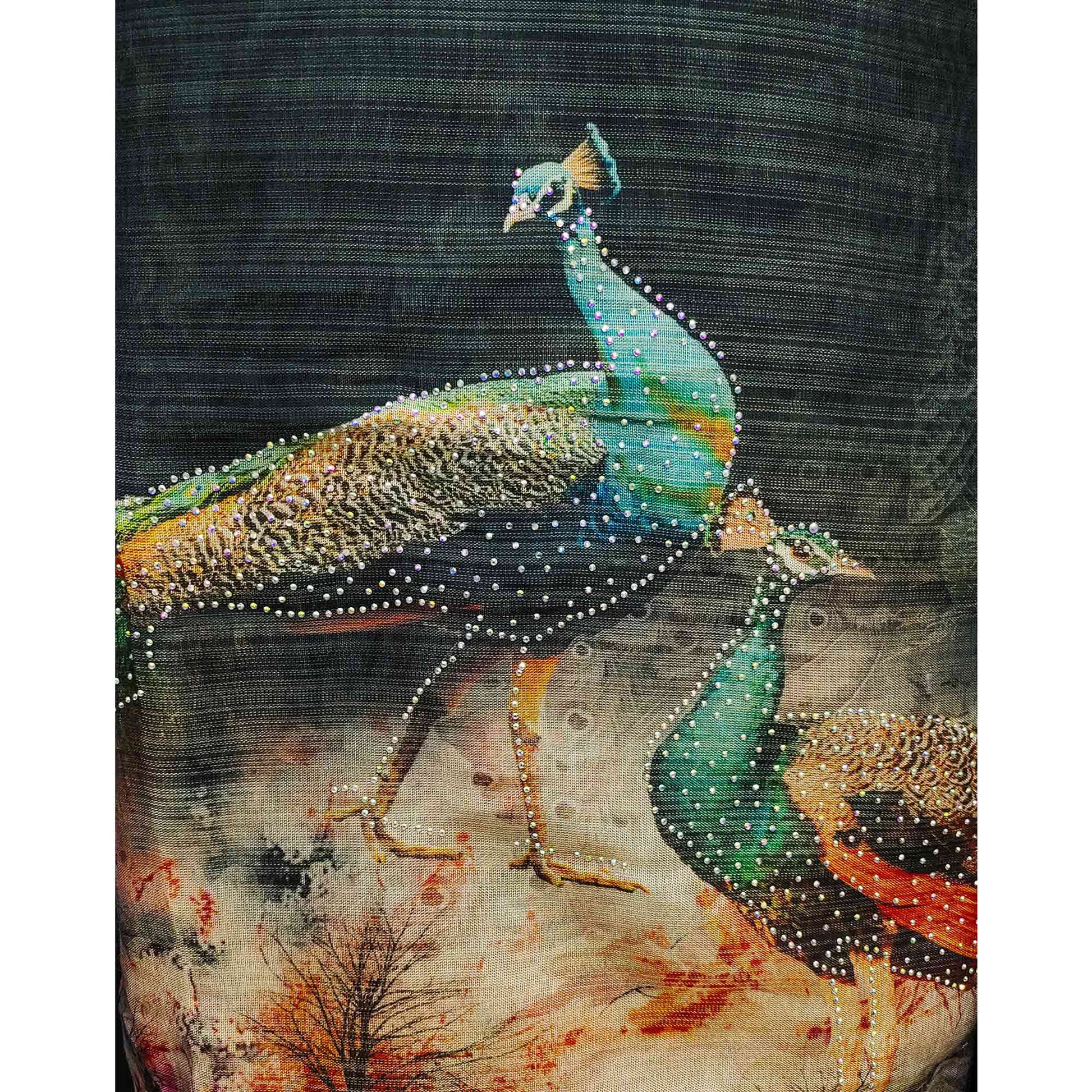 grey-digital-printed-tussar-silk-dress-material