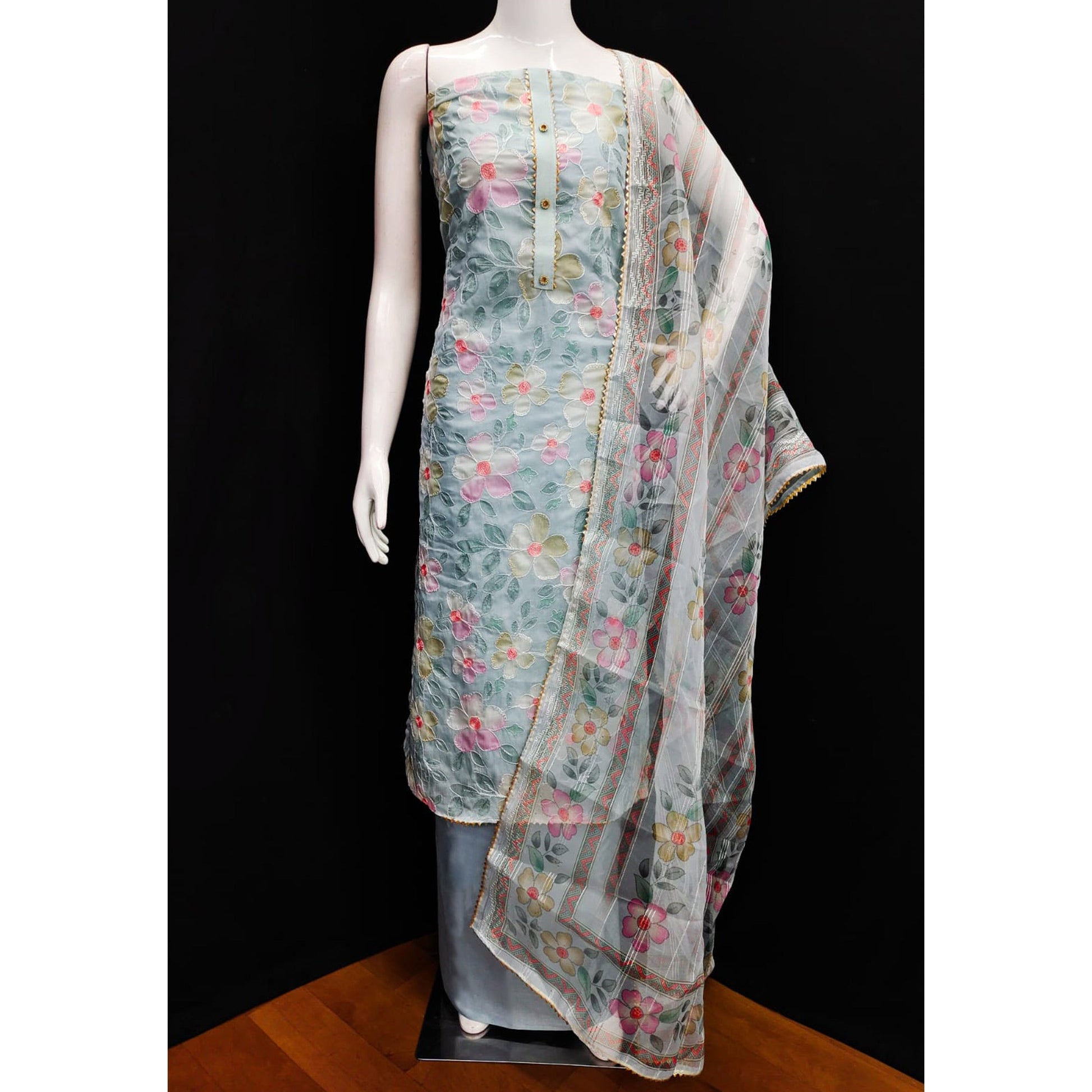 grey-floral-printed-organza-dress-material