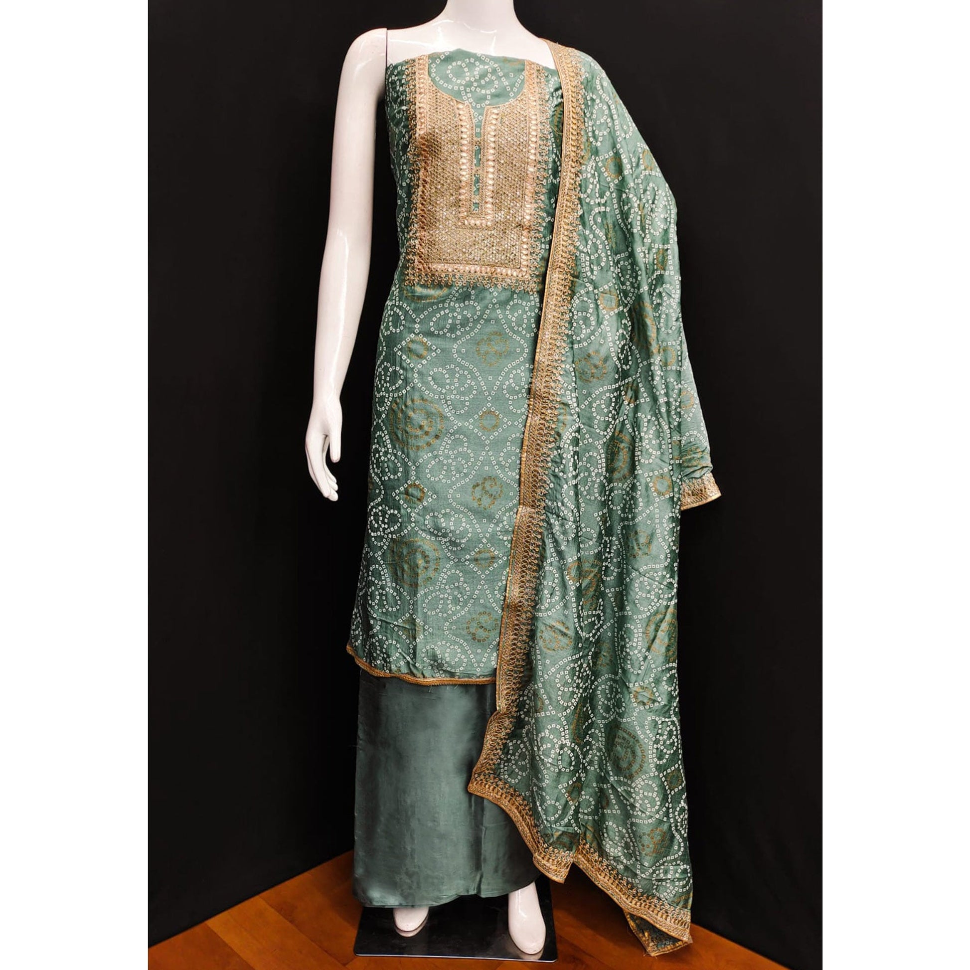 green-bandhani-printed-with-embroidered-vichitra-silk-dress-material