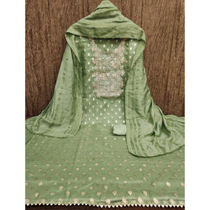 green-woven-jacquard-dress-material-4