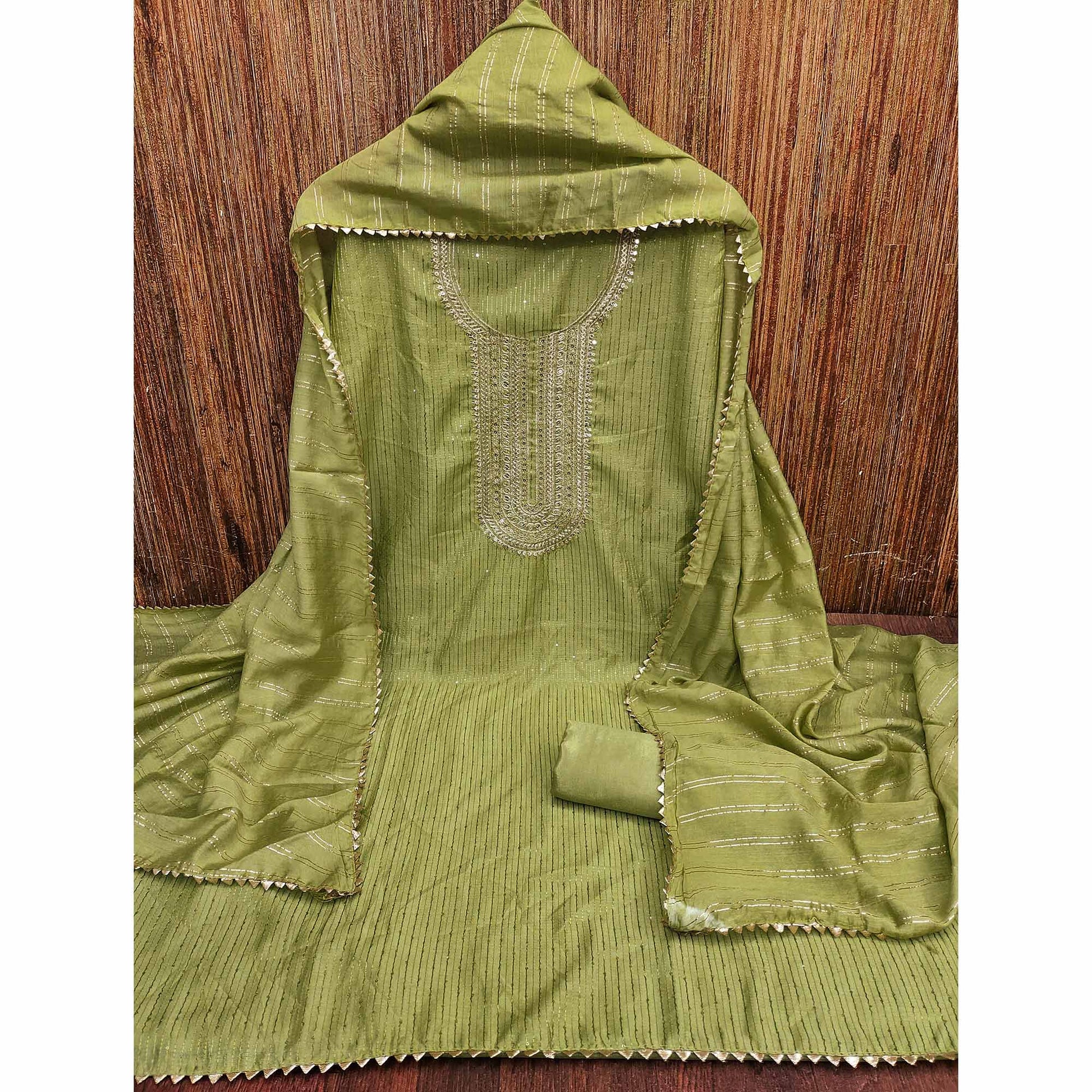 green-embroidered-chanderi-dress-material-9