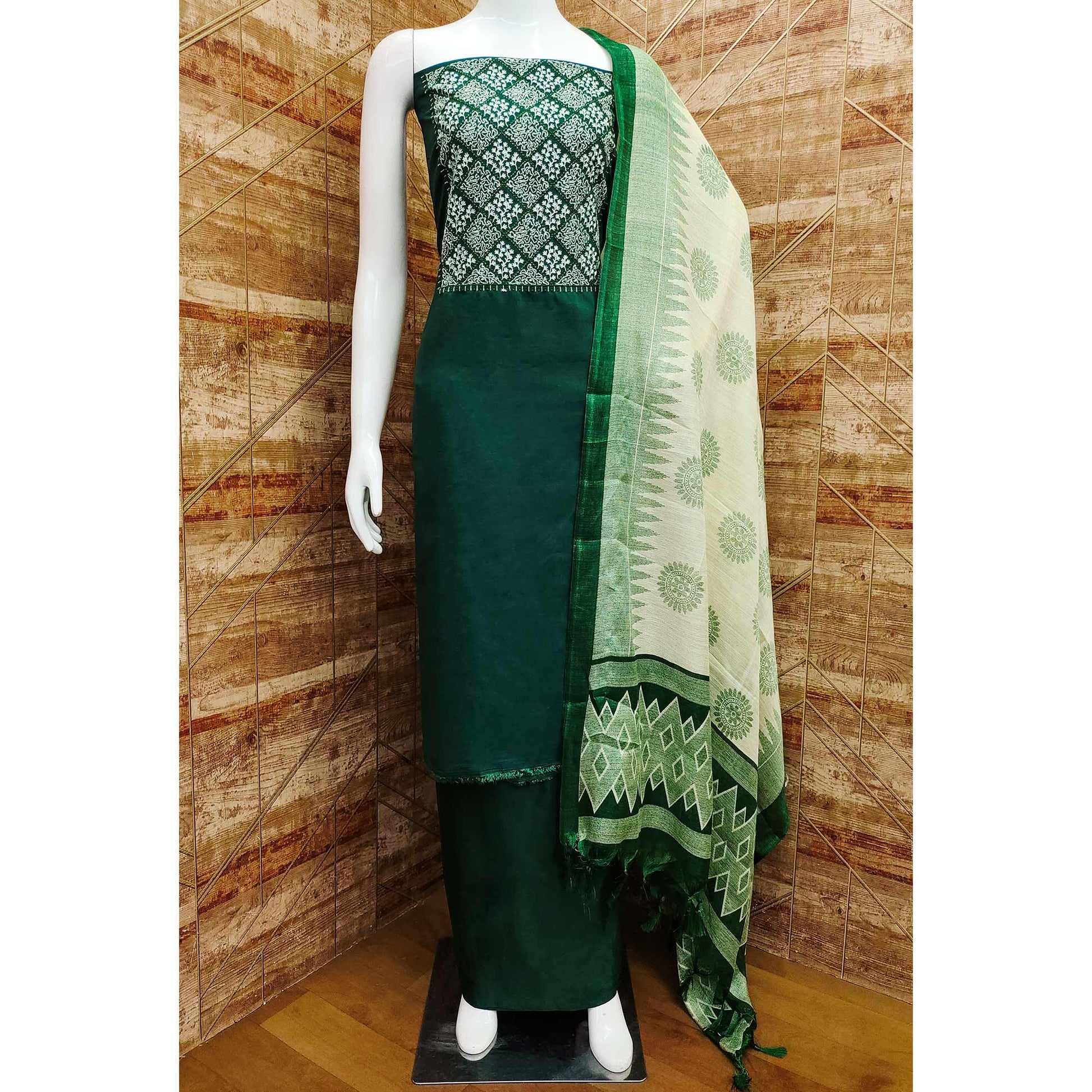 green-embroidered-chinon-dress-material
