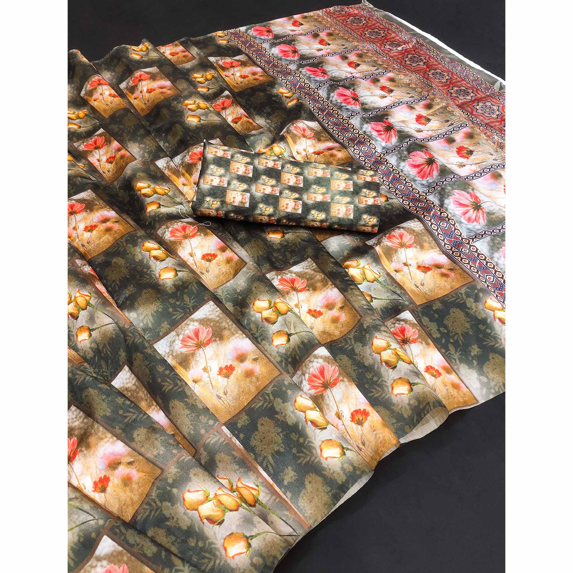grey-floral-printed-art-silk-saree-1