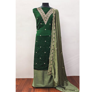 green-floral-embroidered-vichitra-silk-dress-material-8