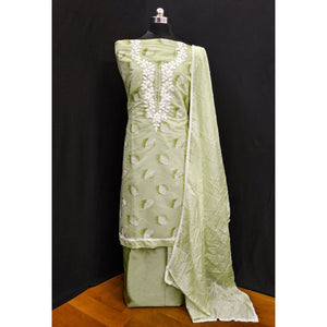 green-printed-chanderi-dress-material-1