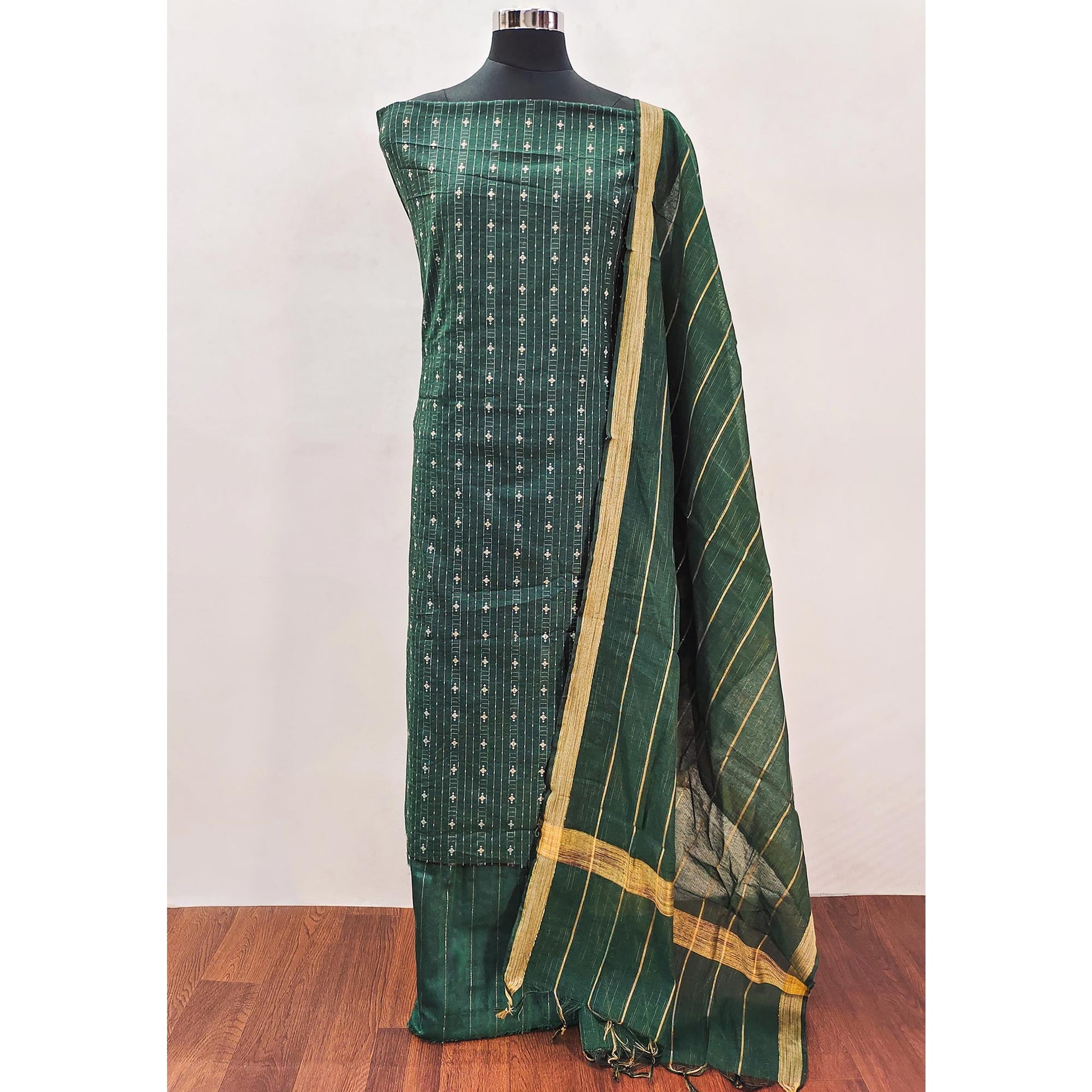 green-woven-pure-cotton-dress-material-2