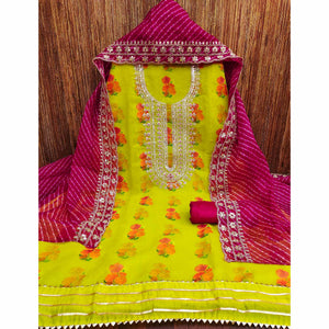 green-floral-printed-chanderi-dress-material-5