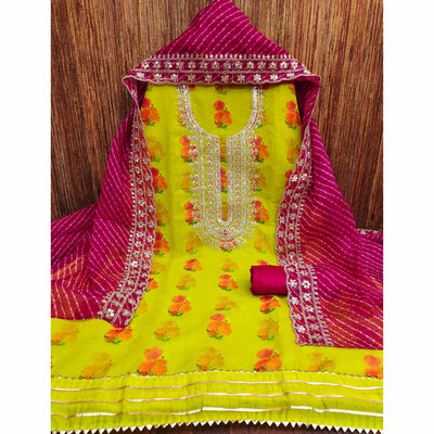 green-floral-printed-chanderi-dress-material-5